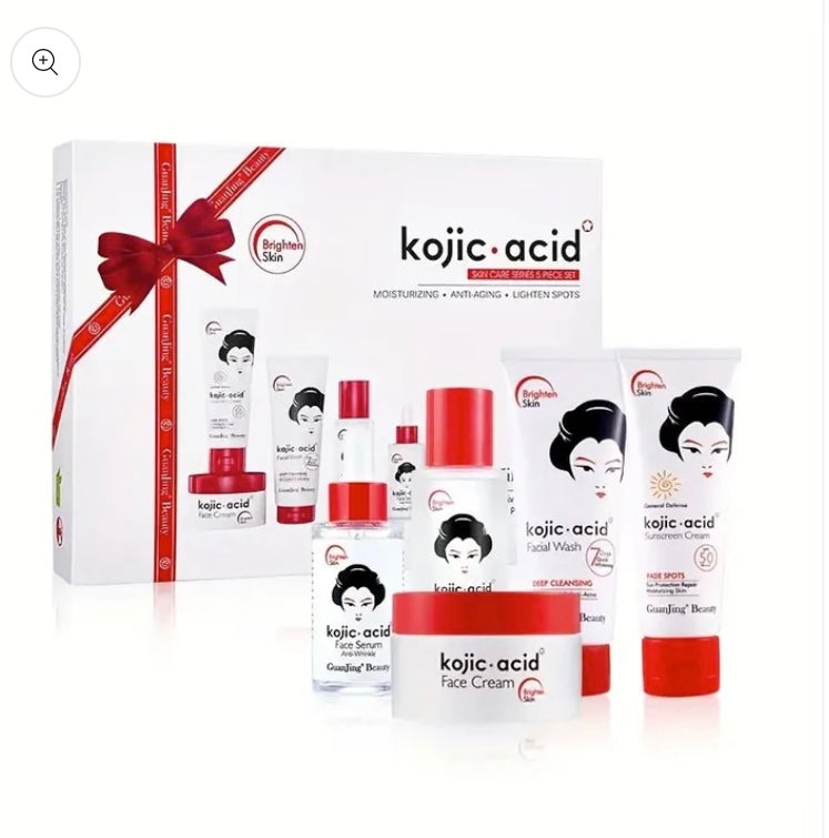 Viral GuanJing Beauty Kojic Acid Skin Care Series 5 Piece Set